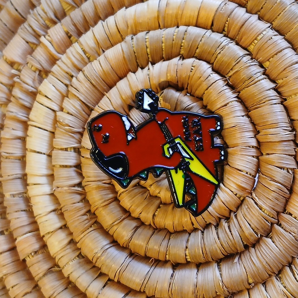 NEW Rock and Roll T-Rex Enamel Pin